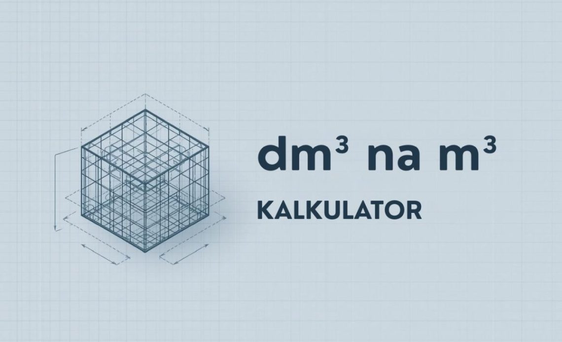 Przelicznik dm3 na m3 - kalkulator