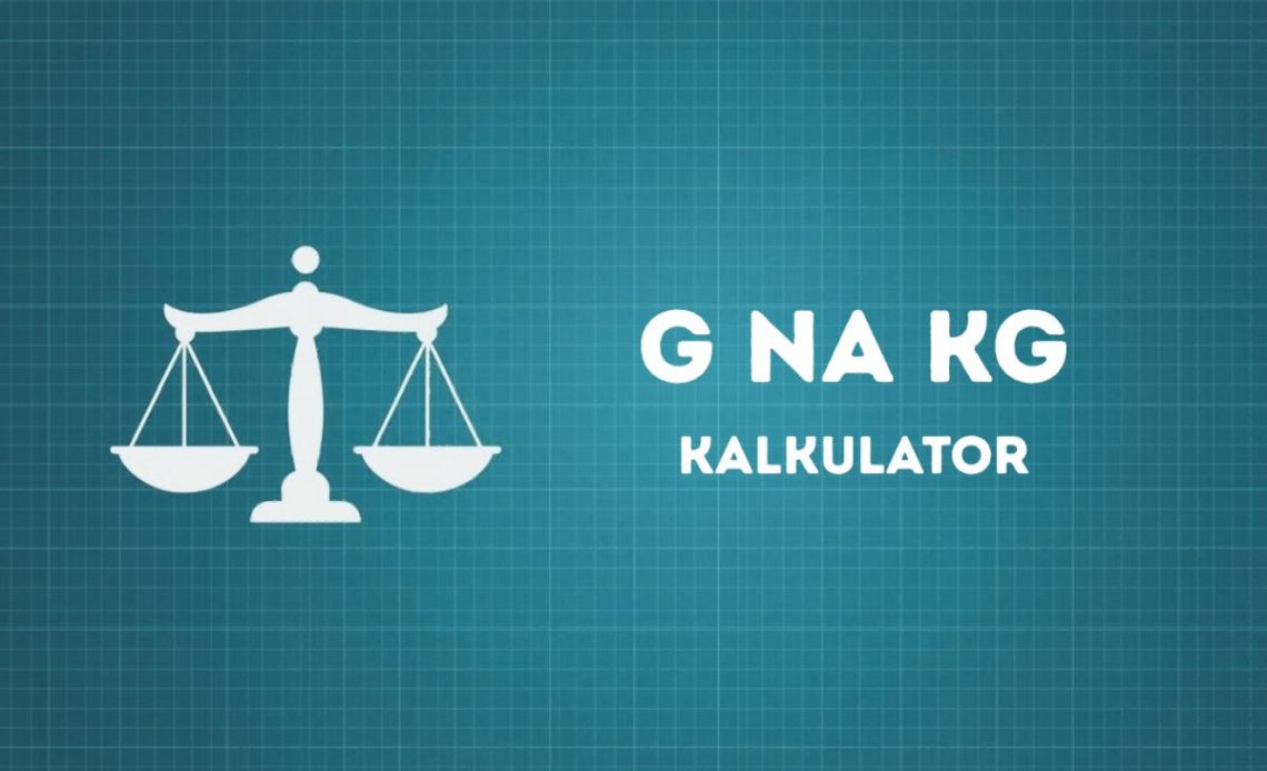 Przelicznik g na kg - kalkulator