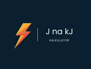Przelicznik J na kJ - kalkulator