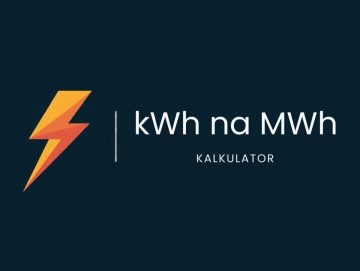 Przelicznik kWh na MWh - kalkulator