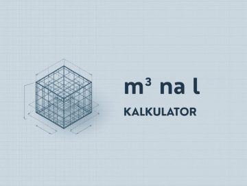 Przelicznik m³ na l - kalkulator