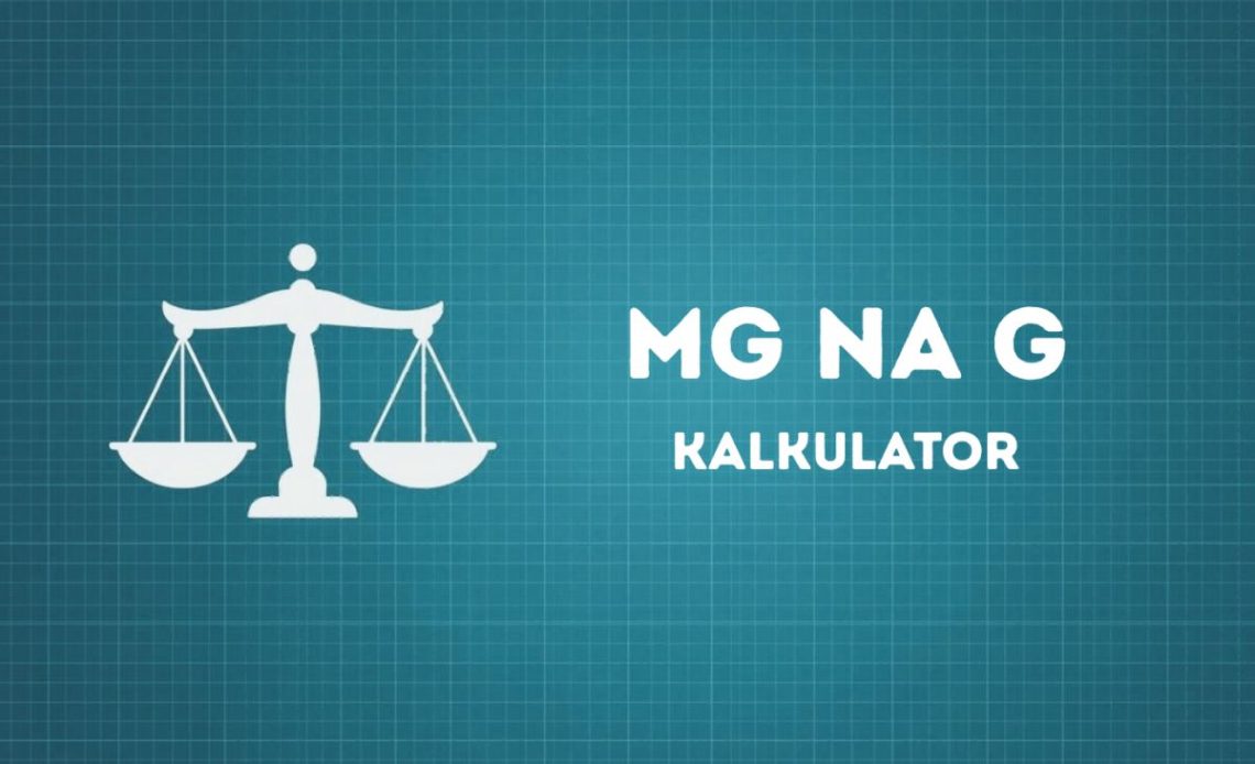 Przelicznik mg na g - kalkulator