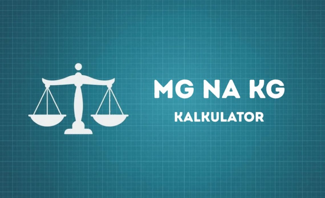 Przelicznik mg na kg - kalkulator