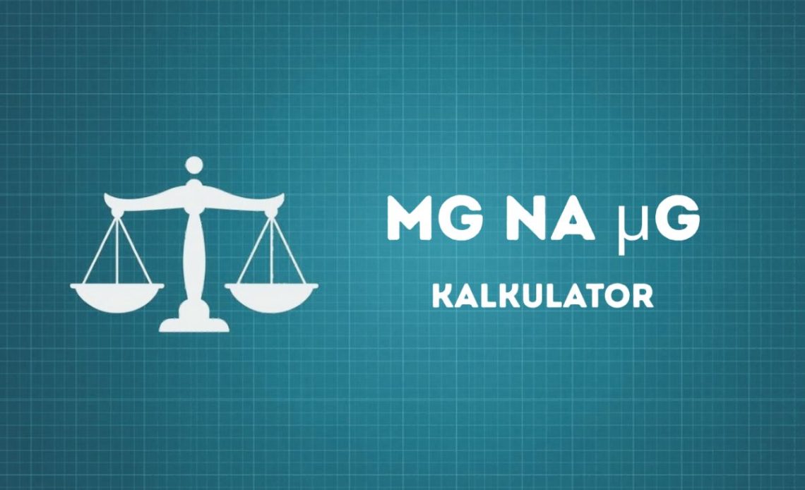 Przelicznik mg na µg - kalkulator